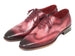 Paul Parkman Wingtip Oxfords Burgundy Handpainted Calfskin (ID#741-BUR)