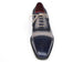 Paul Parkman Men's Captoe Oxfords - Navy / Beige Hand-Painted Suede Upper and Leather Sole (ID#024-BLS)