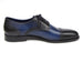 Paul Parkman Men's Parliament Blue Derby Shoes Leather Upper and Leather Sole (ID#046-BLU)