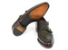 Paul Parkman Men's Double Monkstrap Goodyear Welted Shoes Green (ID#061-GREEN)