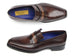 Paul Parkman Men's Loafer Bronze Hand Painted Shoes (ID#012-BRNZ)