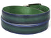 PAUL PARKMAN Men's Leather Belt Dual Tone Blue & Green (ID#B01-BLU-GRN)