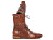 Paul Parkman Men's High Boots Brown Calfskin (ID#F554-BRW)