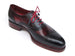 Paul Parkman Men's Triple Leather Sole Wingtip Brogues Navy & Red (ID#027-TRP-NVYBRD)