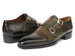 Paul Parkman Men's Goodyear Welted Double Monkstrap Shoes Green (ID#9468-GRN)