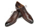 Paul Parkman Men's Brown Genuine Ostrich Oxford Shoes (ID#9475-85)