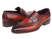 Paul Parkman Men's Split Toe Loafer Shoes Tobacco (ID#694TB25)