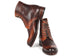 Paul Parkman Men's Brown Burnished Leather Boots (824BRW73)