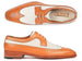Paul Parkman Dual Tone Wingtip Derby Shoes Cognac & Cream (ID#924CC55)