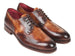 Paul Parkman Men's Dual Tone Brown Derby Shoes (ID#995-BRW)