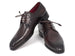 Paul Parkman Men's Brown Medallion Toe Derby Shoes (ID#6584-BRW)