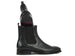 Paul Parkman Black Woven Leather Chelsea Boots (ID#92WN87-BLK)