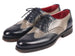 Paul Parkman Navy & Gray Wingtip Oxfords Goodyear Welted (ID#027-NVYGRY)