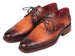 Paul Parkman Brown Crocodile Embossed Calfskin Goodyear Welted Derby Shoes (ID#5286BRW)