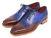 Paul Parkman Men's Wingtip Oxford Goodyear Welted Blue & Brown (ID#81BLU57)