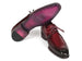 Paul Parkman Bordeaux Leather Apron Derby Shoes For Men (ID#13BRD92)
