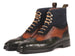 Paul Parkman Three Tone Wingtip Boots Rubber Sole (ID#9735GBN)