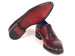 Paul Parkman Bordeaux Burnished Goodyear Welted Cap Toe Oxford Shoes (ID#79BRD68)