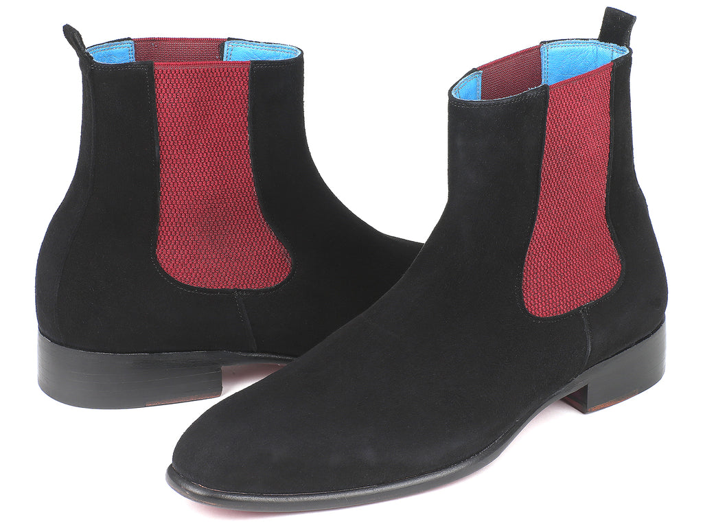Paul Parkman Black Suede Chelsea Boots (ID#SD841BLK) – PAUL PARKMAN® UK