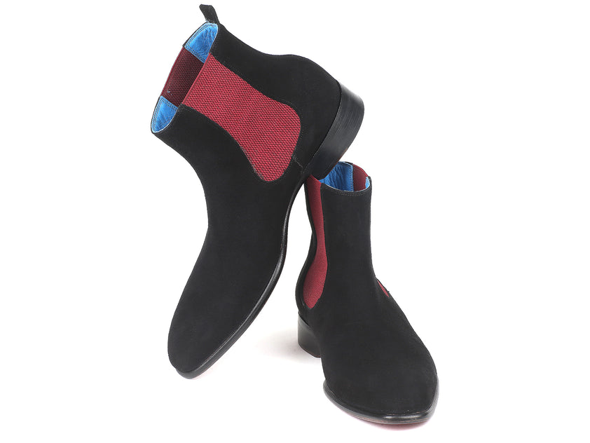 Paul Parkman Black & Gray Chelsea Boots - BT661BLK