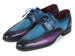 Paul Parkman Ghillie Lacing Blue & Purple Dress Shoes (ID#GU568BLP)