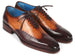 Paul Parkman Goodyear Welted Men's Two Tone Brown Oxford Shoes (ID#081-K33)