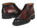 Paul Parkman Men's Norwegian Welted Chukka Boots Brown Burnished (ID#8504-BRW)