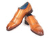Paul Parkman Men's Cap Toe Monkstrap Shoes Cognac (ID#65CGN97)
