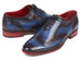 Paul Parkman Men's Wingtip Oxfords Blue & Purple (ID#741-PRP)