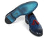 Paul Parkman Men's Big Braided Tassel Loafers Blue (ID#6623-BLU)