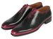Paul Parkman Black & Red Men's Oxford Shoes (ID#KR254-01-83)