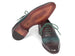Paul Parkman Men's Green & Bordeaux Plain Toe Oxfords (ID#GH88BB)