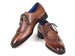 Paul Parkman Split Toe Men's Brown Derby Shoes (ID#8871BRW)