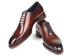 Paul Parkman Goodyear Welted Wholecut Oxfords Brown Hand-Painted (ID#044BRW)